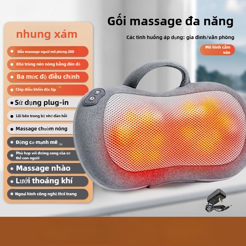 Máy Massage  lưng thắt lưng toàn thân đa chức năng đệm gia đình cổ vai xe cổ nhà