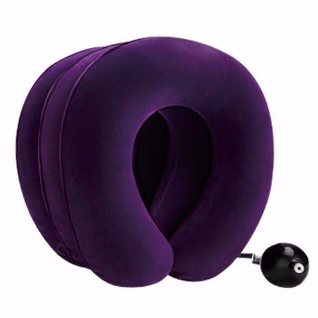 Gối bơm hơi kéo giãn đốt sống cổ, gối giảm mỏi đau vai cổ