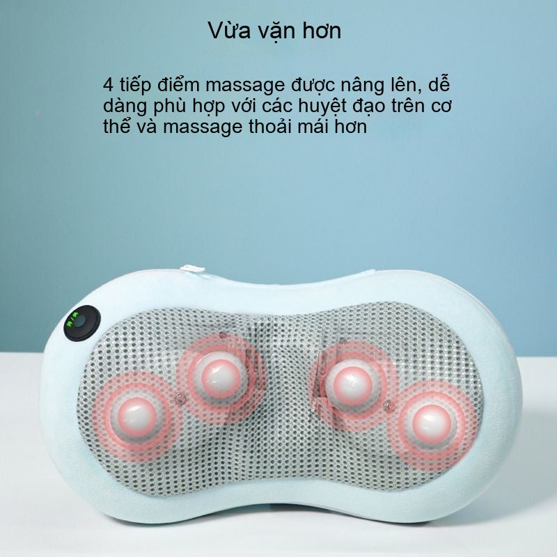 Massage Cổ thắt lưng gia đình lưng đa chức năng xe toàn thân nhào đệm văn phòng chân massage gối sạc