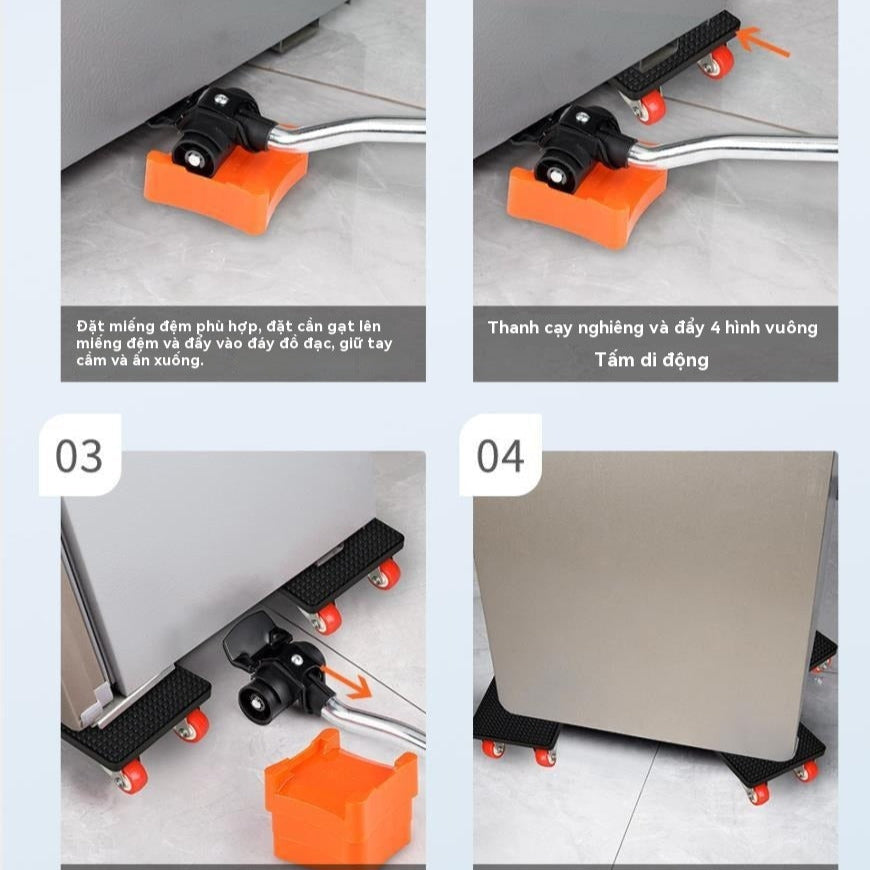 Bộ vận chuyển nội thất Di chuyển vật nặng đồ tạo tác di chuyển bánh xe vạn hướng đồ nội thất