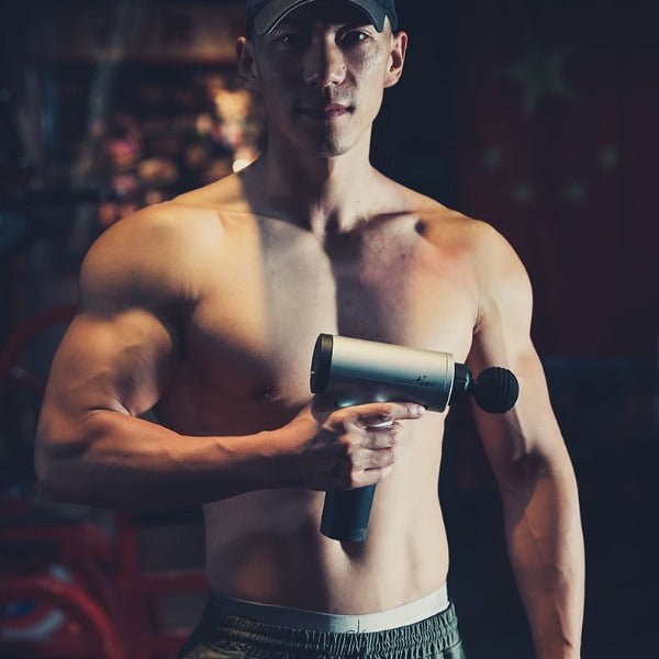 Súng massage  chân thư giãn cơ bắp, thắt lưng, cột sống cổ, massage, thiết bị tập thể dục di động thô