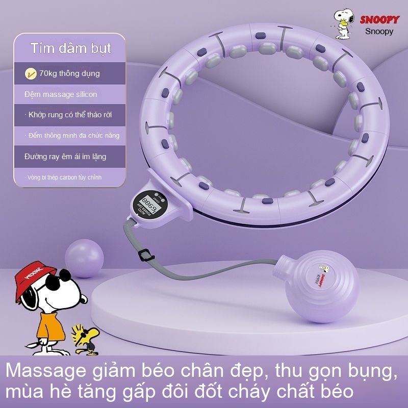 Vòng lắc eo đếm thông minh, Snoopy Hula Circle đếm vòng thông minh cao cấp