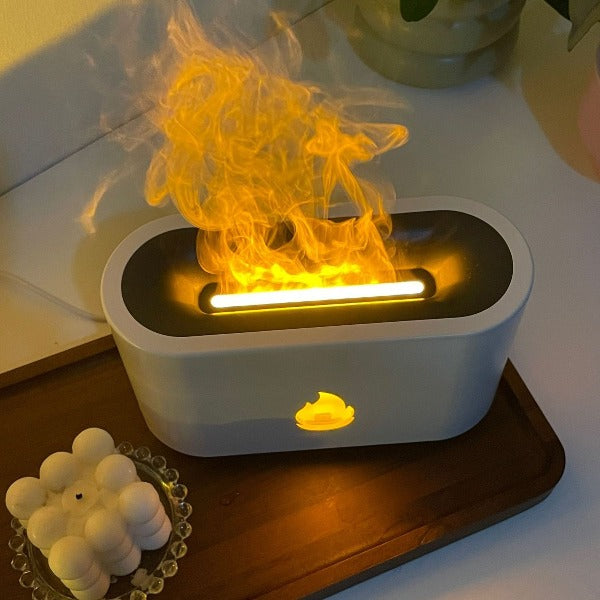 [Mới]Máy phun sương tạo ẩm phong cách Bắc Âu ngọn lửa hương liệu máy tạo độ ẩm không khí đèn sương mù lớn nhà phòng ngủ văn phòng bàn ký t