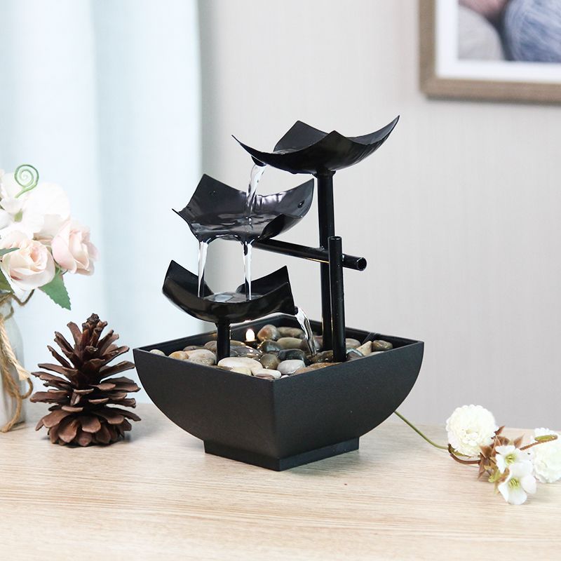 Đồ trang trí nước chảy đầy màu sắc đồ trang trí màn hình phòng khách đồ trang trí đồ trang trí nước