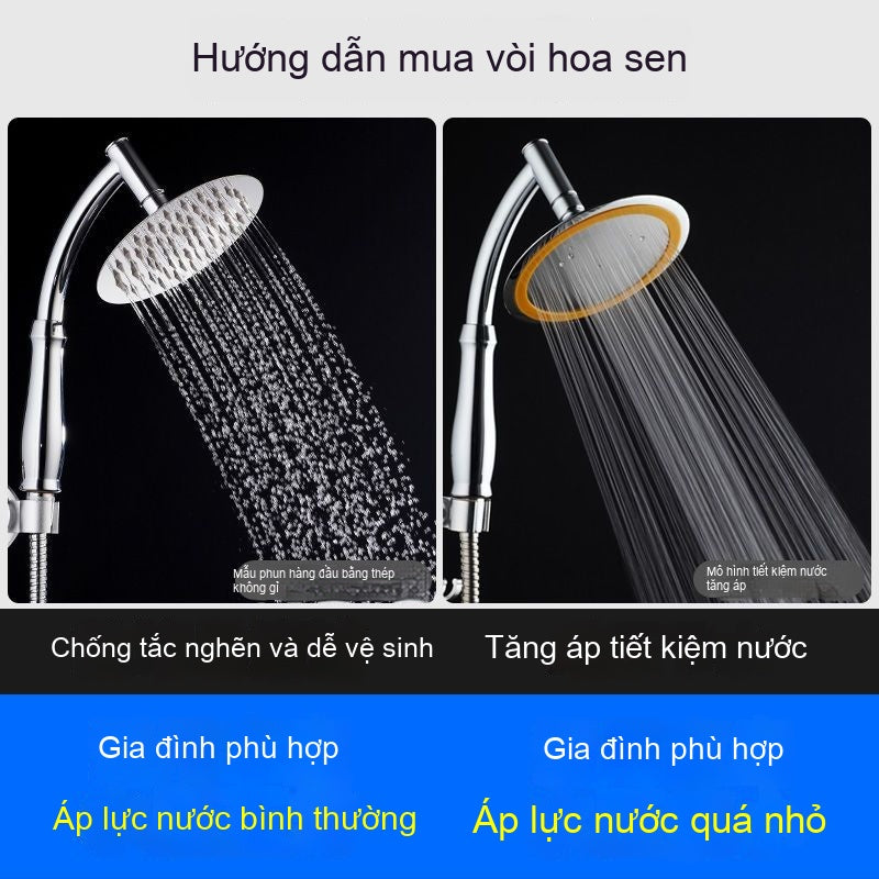 Đầu phun hoa sen tăng áp phòng tắm lớn ra khỏi nước