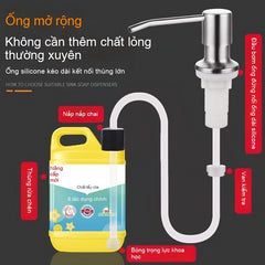 thiết bị bơm nước rửa chén  304 thép không gỉ bồn rửa chén xà phòng máy rửa chén xà phòng máy mở rộng