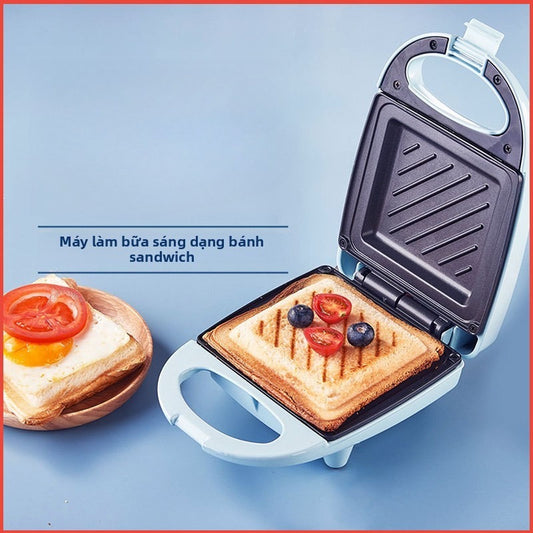 Máy làm bánh sandwich Máy ăn sáng nhẹ đa chức năng gia đình Máy làm bánh sandwich điện hai mặt máy é
