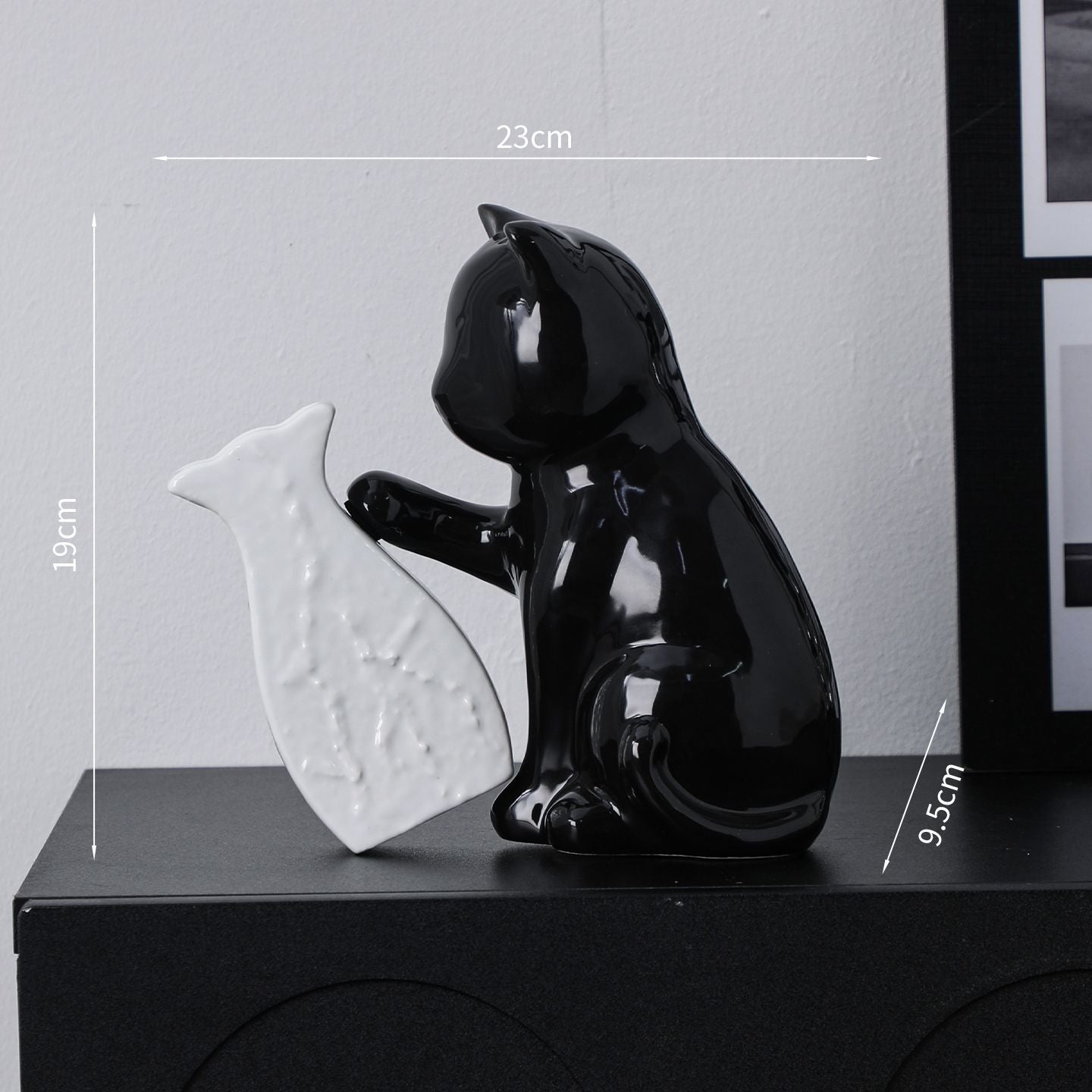 Bình hoa Mèo con dễ thương đẩy bình hoa cắm hoa bình hoa trang trí hoa giả hoa mô phỏng hoa khô phòng khách n