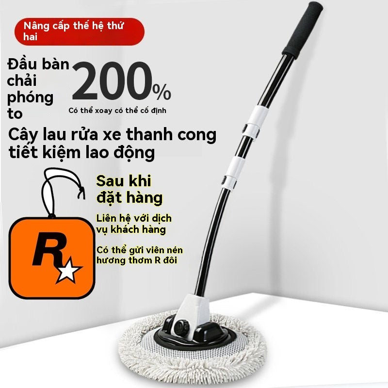 Thanh uốn cong rửa xe lau nhà bàn chải dành riêng cho xe
