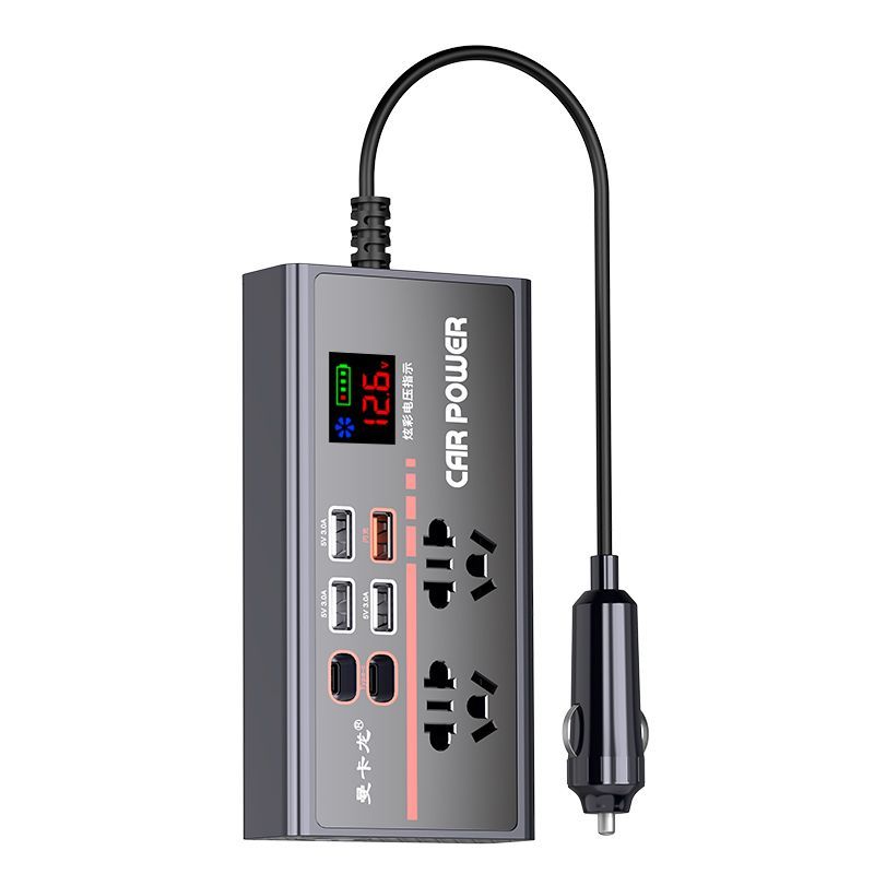 Bộ chuyển đổi điện 220v cho xe ô tô, lỗ sạc tẩu