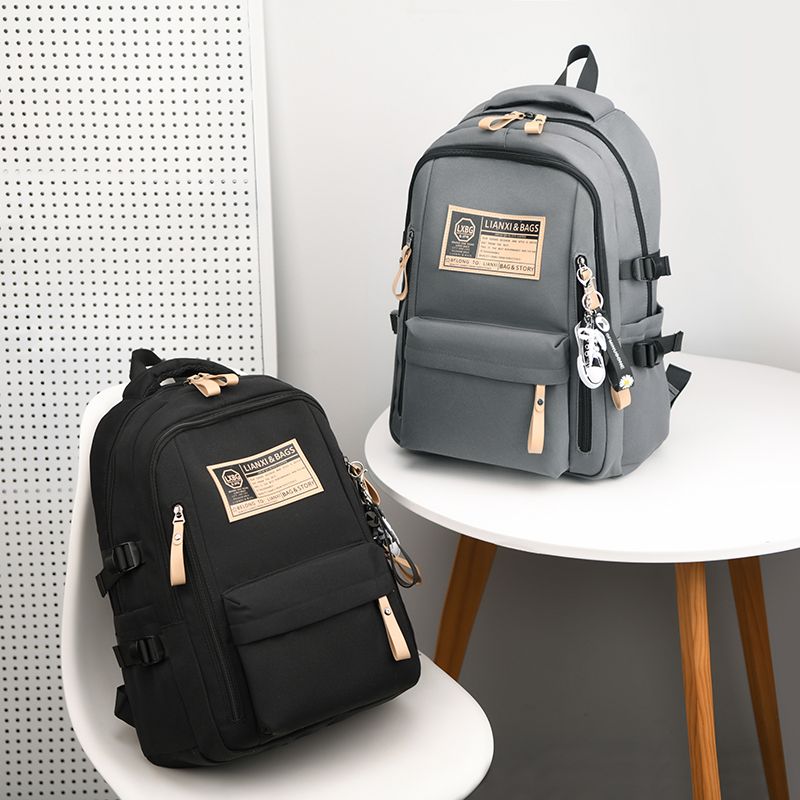 Túi hai vai nam sinh viên đại học trung học phổ thông ba lô túi đi học sinh trung học cơ sở xu hướng