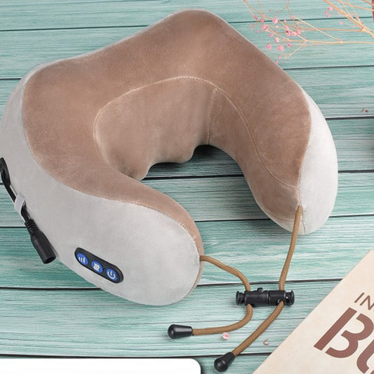gối massage cổ gối gia đình xe cổ massage máy u loại gối nhớ cotton điện nhào cổ cột sống mas