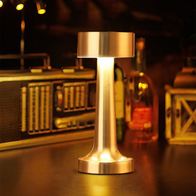 Đèn bàn thanh Đèn bàn kim loại có thể sạc lại ins gió chạm vào bàn trà đầu giường đèn không khí đèn
