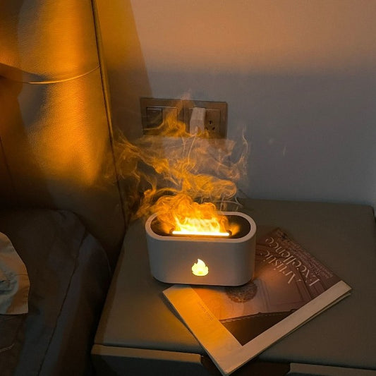 [Mới]Máy phun sương tạo ẩm phong cách Bắc Âu ngọn lửa hương liệu máy tạo độ ẩm không khí đèn sương mù lớn nhà phòng ngủ văn phòng bàn ký t