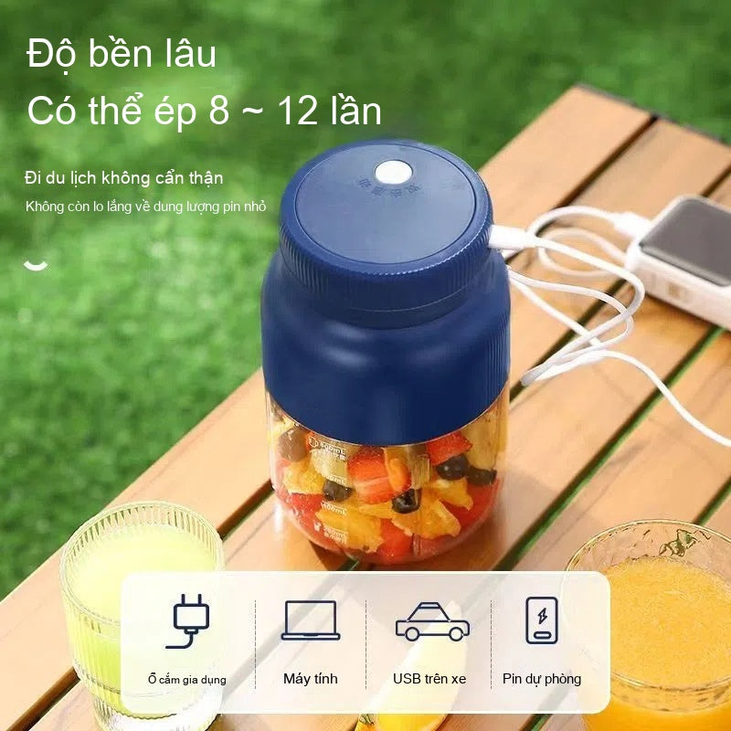 [flashsale]Máy ép trái cây JIALEFU 1300ML công suất lớn 38 trang dao không dây di động nắp cốc đôi nhanh ép tươ (Copy)