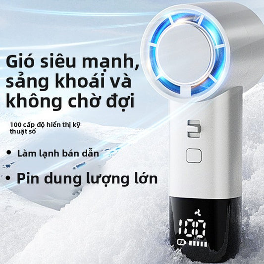 quạt không cánh turbo mini di động USB sạc máy tính để