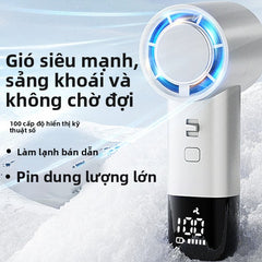 quạt không cánh turbo mini di động USB sạc máy tính để