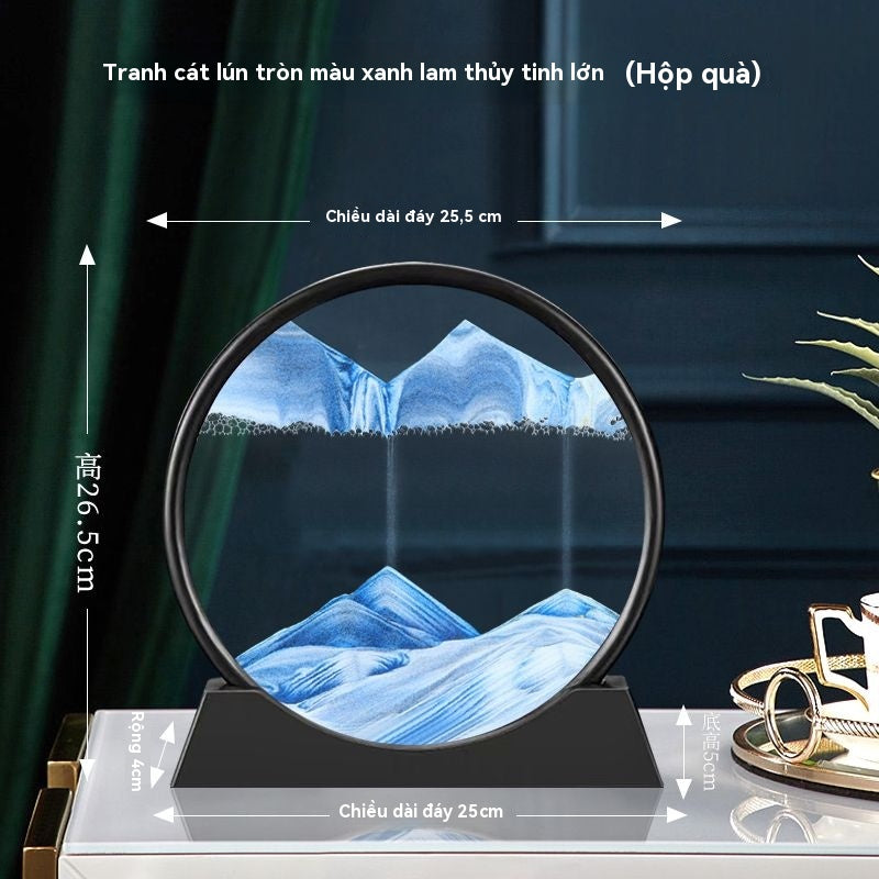 Đồ trang trí tranh cát lún giải nén giải nén đồ trang trí nhà đồng hồ cát