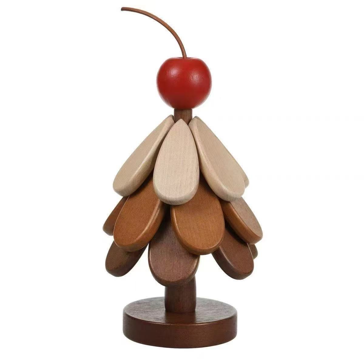 Miếng lót cách nhiệt Mat Giáng sinh chống nóng Mat Bàn ăn trang trí gỗ rắn nồi Mat gấp cốc Mat chống