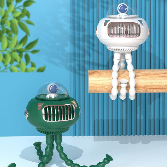 Sản phẩm mới máy tính để bàn USB quạt máy tính để bàn xe đẩy lắc đầu di động bạch tuộc sạc quạt cầm