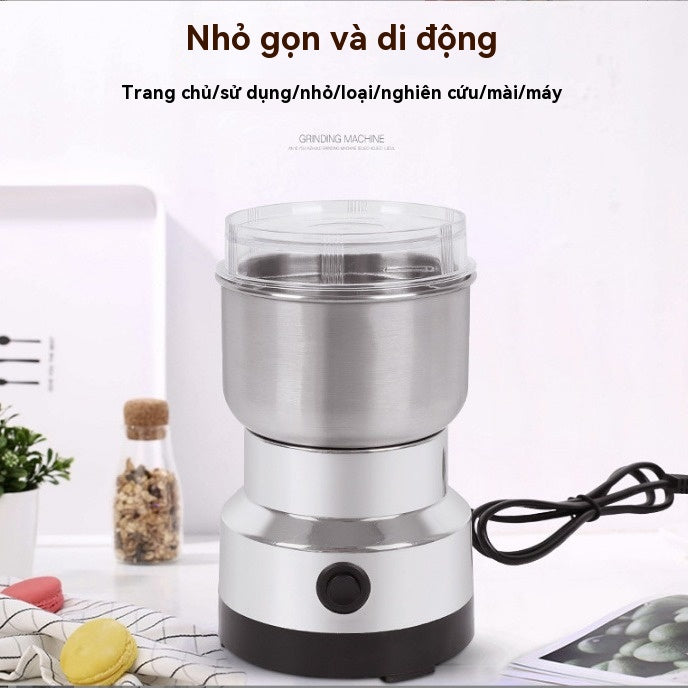 [flashsale]Máy xay bột đa chức năng Máy xay tiêu chuẩn Anh hai mục đích Máy xay ngũ cốc thô Máy xay cà phê tiêu