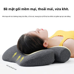 Gối bảo vệ cổ ngủ ngủ kéo chống cung cổ cột sống gối bảo vệ cổ massage gia đình gối ngủ trưa gối kéo gối