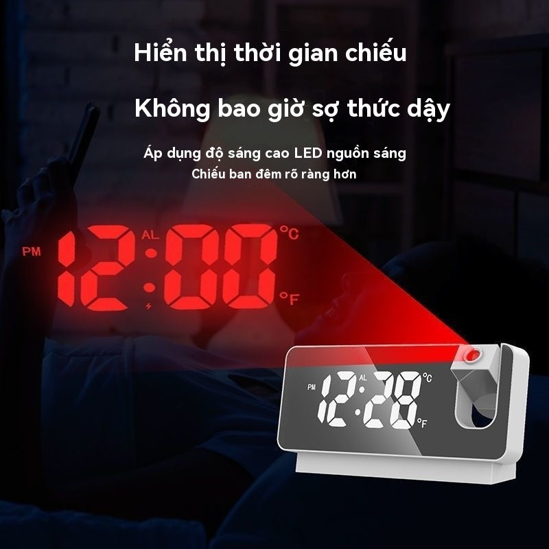 Đồng hồ báo thức đầy đủ chức năng thông minh đồng hồ phát sáng sáng