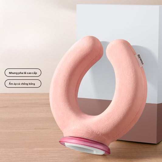 Túi nước nóng phun nước màu dương cổ chống nổ làm dày túi nước đá bảo vệ vai đốt sống cổ túi nước ấm