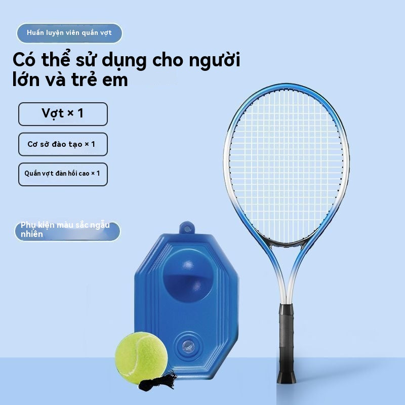 Chơi  quần vợt chơi đơn với dây để trả lại vợt tennis