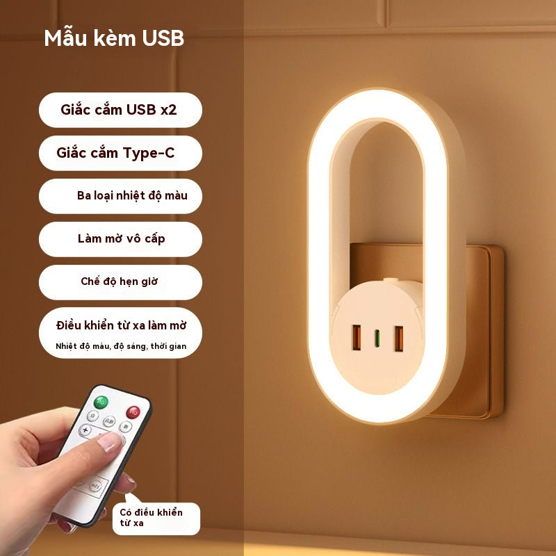 Đèn ngủ nhỏ điều khiển từ xa Osk**
