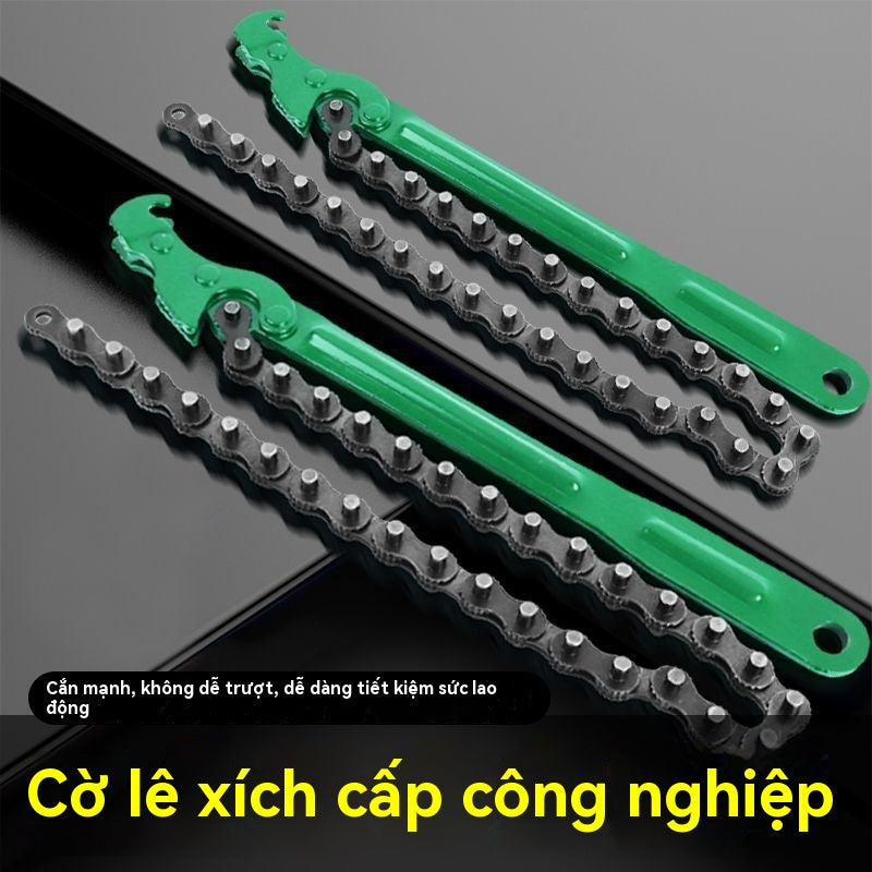 Ống xích cờ lê có thể điều chỉnh ống dầu kẹp bộ lọc loại chung đa chức năng
