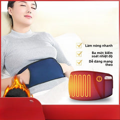 Đai lưng sưởi bảo vệ thắt lưng với xe USB ấm tay nữ dì lớn đau bụng thời kỳ sinh lý sư