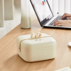 Hộp cơm điện bằng thép không gỉ hộp cơm trưa miễn phí phun nước giữ nhiệt hộp cơm túi cắm điện sưởi