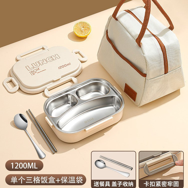 Hộp cơm giữ nhiệt 316 Hộp cơm trưa dành riêng cho sinh viên Hộp cơm trưa bằng thép không gỉ Nhân viê