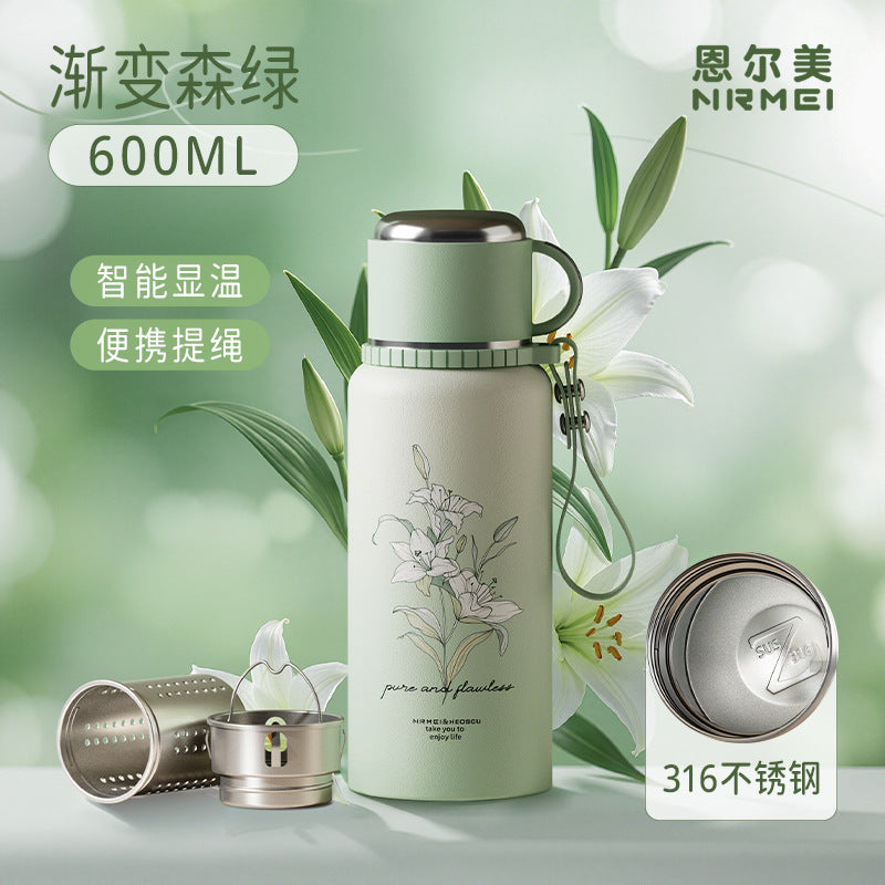 Bình inox 316 bình giữ nhiệt công suất lớn tách nước trà nữ pha trà cốc  mới bình giữ nhiệt cỡ lớn cốc