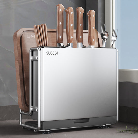 giá đỡ dao nhà bếp 304 thép không gỉ  giá đỡ dao đa chức năng giá đỡ đĩa một trong một lồng đũa lưu t