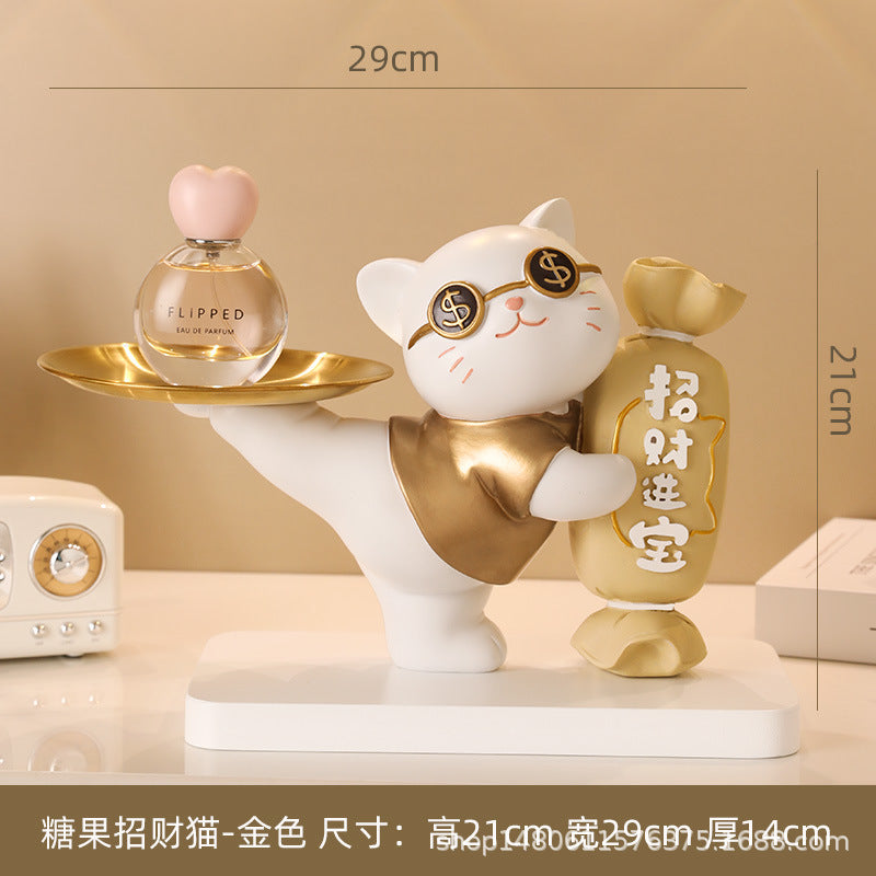 mèo may mắn lưu trữ quà tặng đồ trang trí nhà cửa nhà máy bán hàng trực tiếp dọn