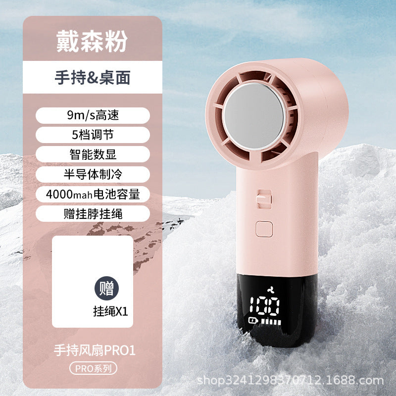 quạt không cánh turbo mini di động USB sạc máy tính để