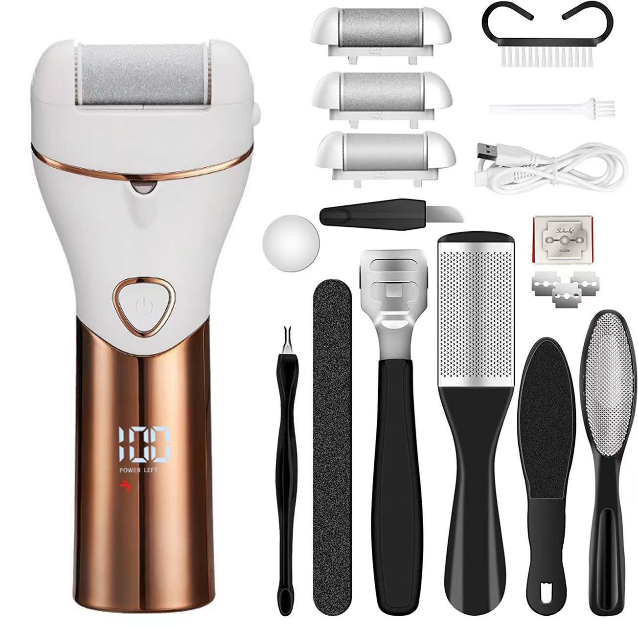 Máy mài chân điện MANSO mài chân loại bỏ da chân tạo tác tự động sạc loại vết chai làm đẹp chân máy