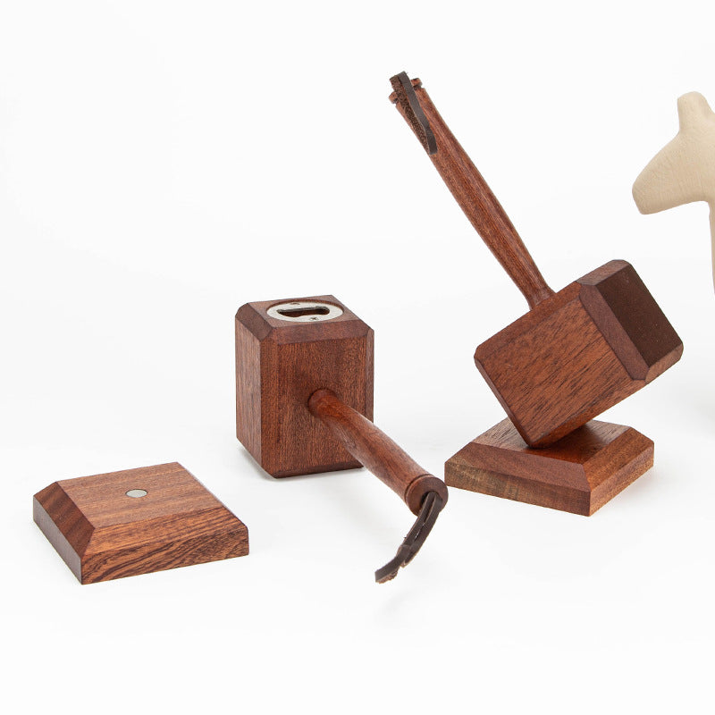 Dụng cụ mở nắp chai hình búa Hot New Hammer of Thor mở chai, tuốc nơ vít bia gia đình sáng tạo, đồ uống mở chai