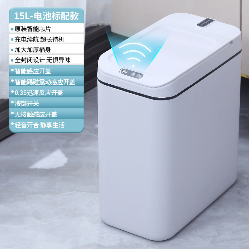 Thùng rác thông minh mới xuyên biên giới bán buôn thùng rác khe cảm ứng cho nhà vệ sinh cỡ lớn