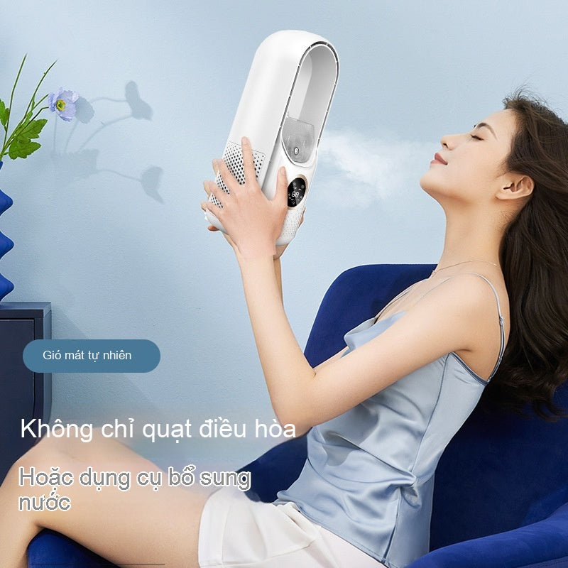 Máy làm lạnh bàn làm mát văn phòng làm mát quạt làm ẩm phun không lá làm mát qu