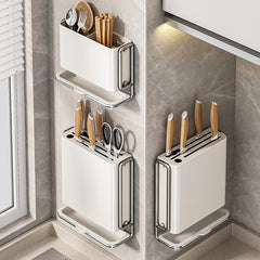 Giá đỡ dao giá đỡ dao nhà bếp đa chức năng giá đỡ dao nhà bếp miễn phí đục lỗ treo tường hộp đũa giá