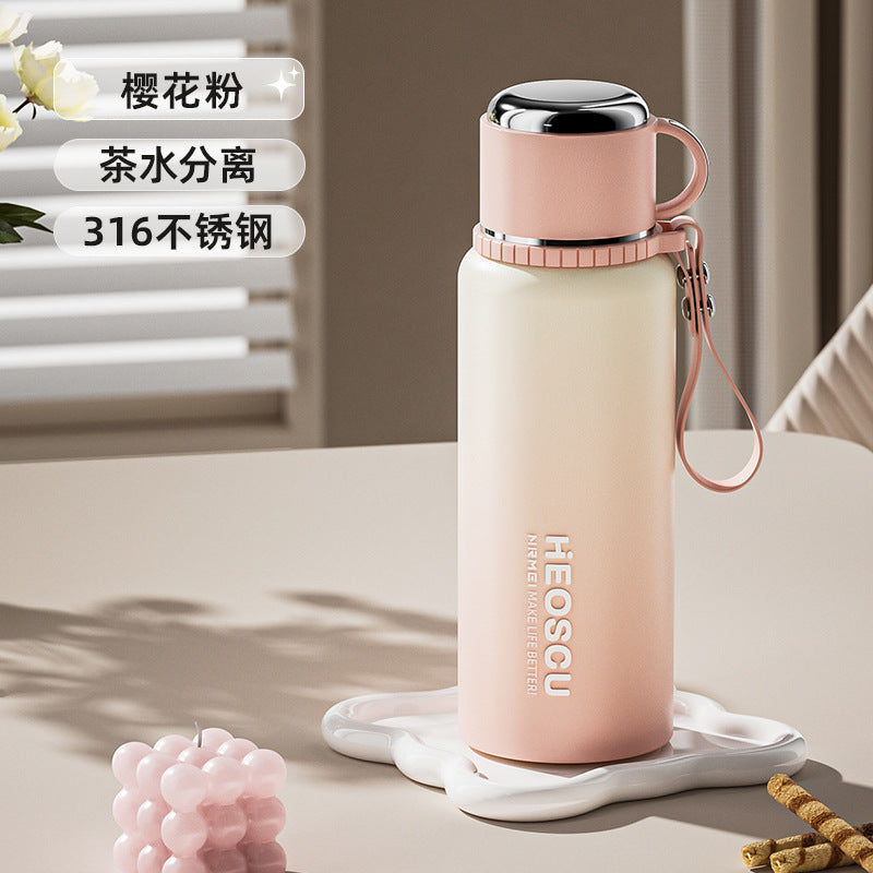 Cốc giữ nhiệt 316 bằng thép không gỉ tách nước trà pha trà cốc  mới giữ nhiệt giữ lạn