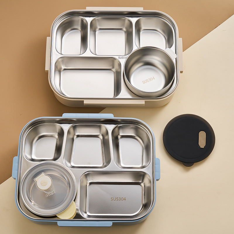 Hộp cơm bằng thép không gỉ 316 Hộp cơm giữ nhiệt 304 Hộp cơm đa lưới di động cho nhân viên văn phòng