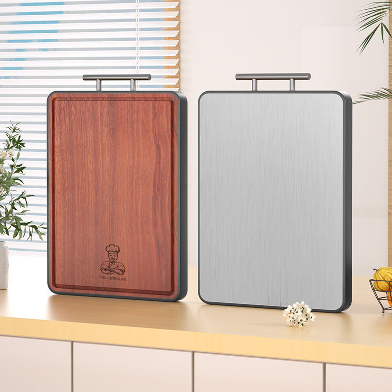 Thớt gỗ đàn hương đen kháng khuẩn chống nấm mốc gia đình bảng cắt thép không gỉ chiếm bảng cắt gỗ rắ