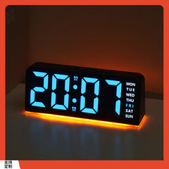 đồng hồ mẫu mới LED chữ lớn kỹ thuật số đồng hồ khí quyển đèn ngày ngủ đồng hồ bàn đa chức năng kỹ thuật số