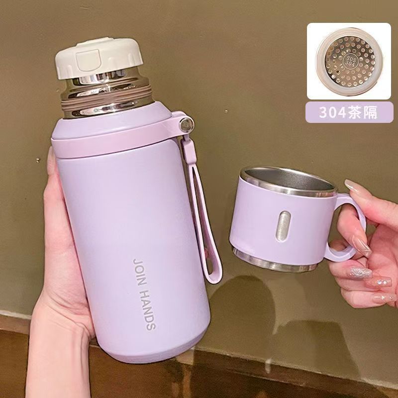 cốc giữ nhiệt mới cốc nước giá trị cao 316 thép không gỉ nam học sinh trung học cơ sở chuyên