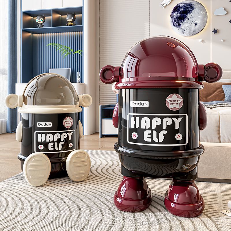 Thùng rác Phi hành gia thùng rác nhà phòng khách nhẹ sang trọng cao cấp 2025 giá trị màu sắc cao sáng tạo phòn