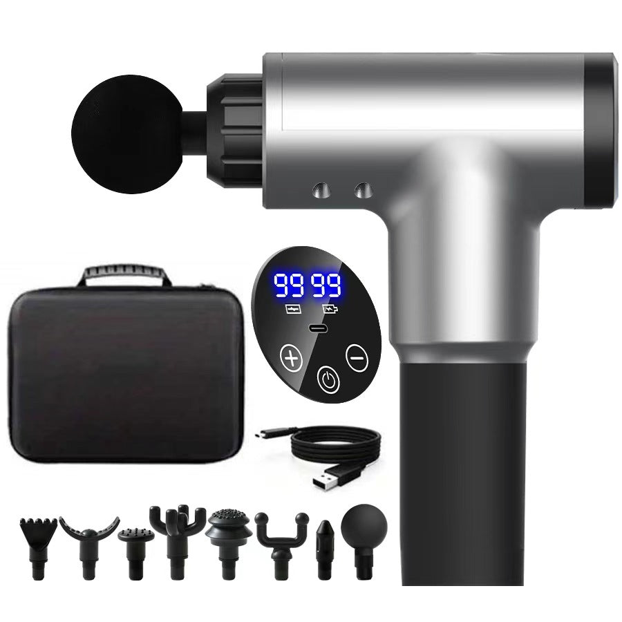 Súng massage  chân thư giãn cơ bắp, thắt lưng, cột sống cổ, massage, thiết bị tập thể dục di động thô